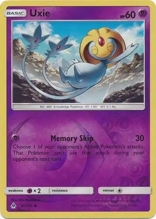 Forbidden Light Uxie #41/131 reverse holo